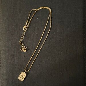 Gold Initial Pendant Necklace